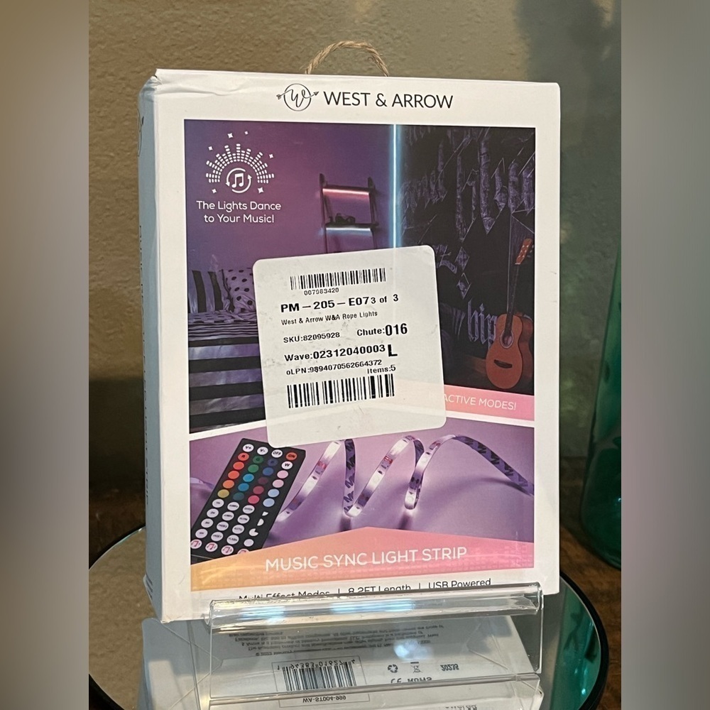 West and Arrow Music Sync Light Strip, new!